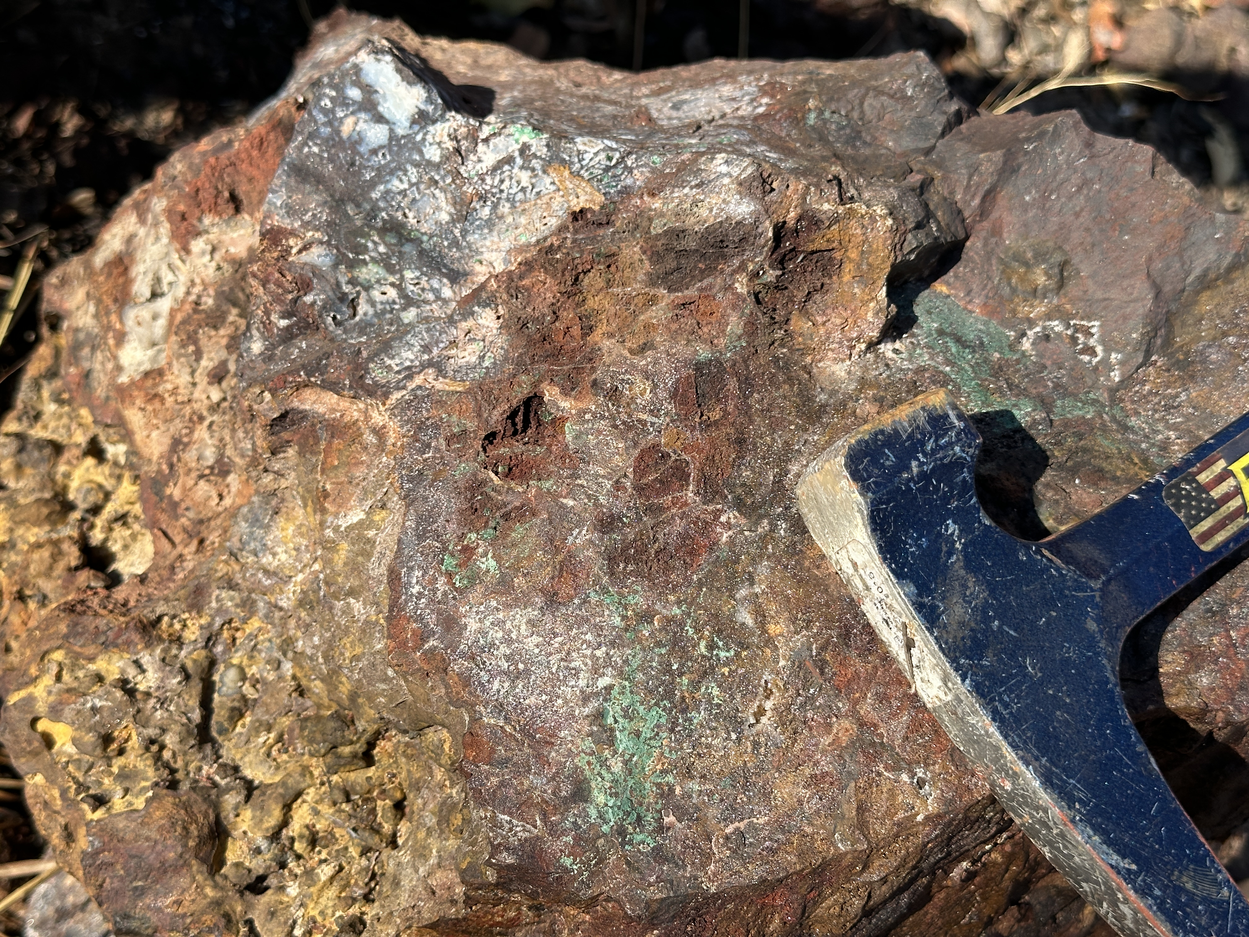 Additional Kaoma copper mineralization photo from the sampling slide.